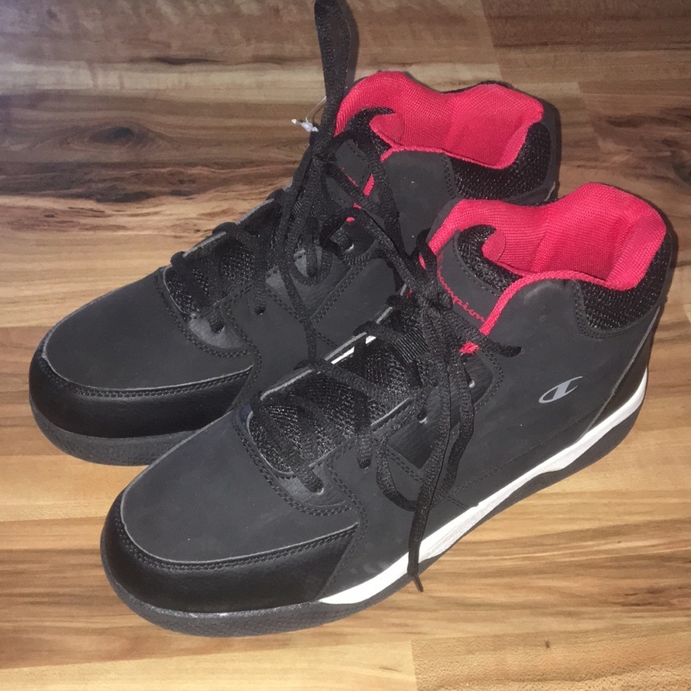 NWOT Champion Overtime Prolongation 172562 Shoe Size 9.5 Black, White & …